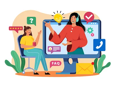 Secretary, Customer Support Center Operator working people