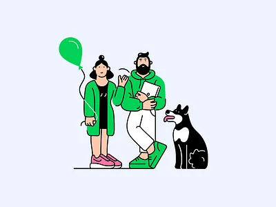 Welcome character characterdesign design dog illustration itillustration welcome