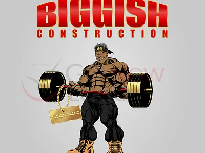 BIGGISH animation branding business logo design design hulk illustration logo logo design logodesign mascot ui vector