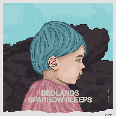 Halsey lullabies cover art for Sparrow Sleeps album cover badlands halsey illustration portrait sparrow sleeps toddler