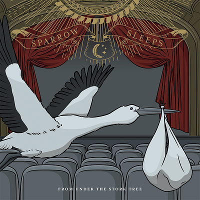 Fall Out Boy lullabies by Sparrow Sleeps album cover fall out boy from under the cork tree illustration portrait sparrow sleeps