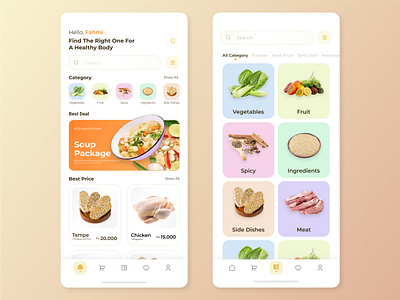 Grocery Mobile Apps - Exploration amazing clean cool designer distributor food fruit grocery home design mobile apps mobile design modern design simple ui ui design ui designer uiux designer user interface vegetables website