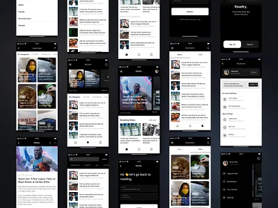 News App - Readky Free Flutter Starter Template aritcle clean design flutter mobile news news app newspaper read reading app template ui ui kit user interface ux