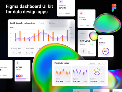 Eclipse - Figma dashboard UI kit for data design web apps 3d animation branding chart dashboard dataviz design desktop graphic design infographic logo motion graphics statistic template ui