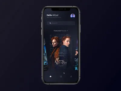 Movie App animation app design motion product design prototype ui ux web
