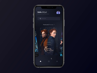 Movie App animation app design motion product design prototype ui ux web