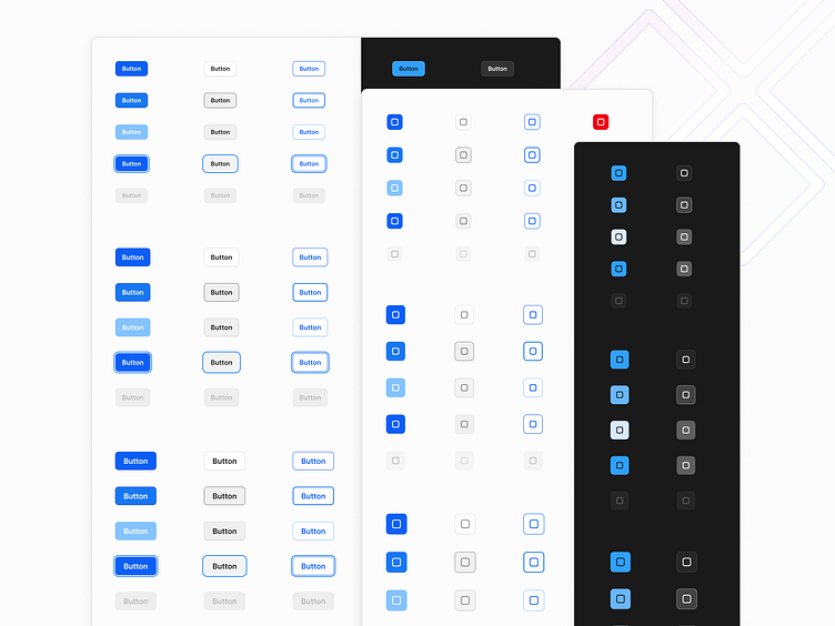 Button components for Figma—Frames X by Bunin Dmitriy on Dribbble