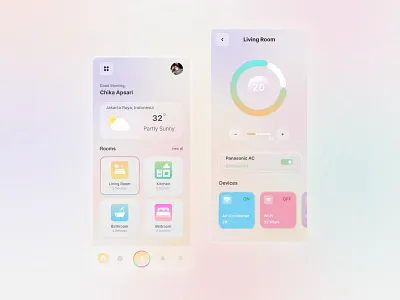 Mobile Smart App app design mobile ui