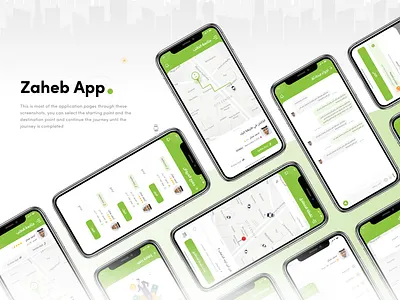 Zaheb App animation app delivery deliveryapp design mobileapp order splash taxi ui uiux userinterface ux ui