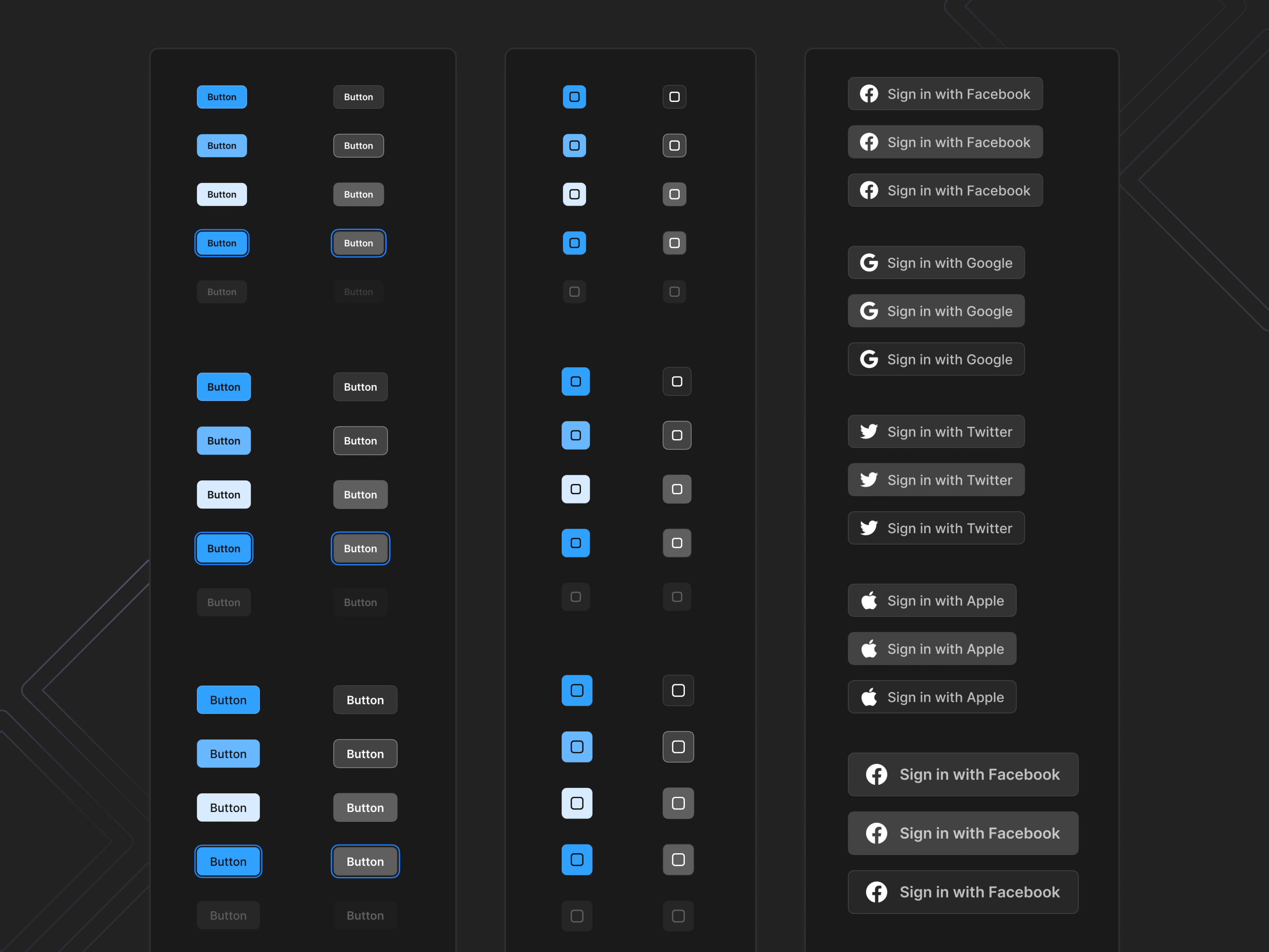 Button components for Figma—Frames X by Bunin Dmitriy on Dribbble