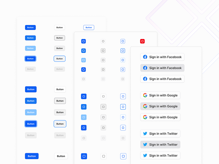Button components for Figma—Frames X by Bunin Dmitriy on Dribbble