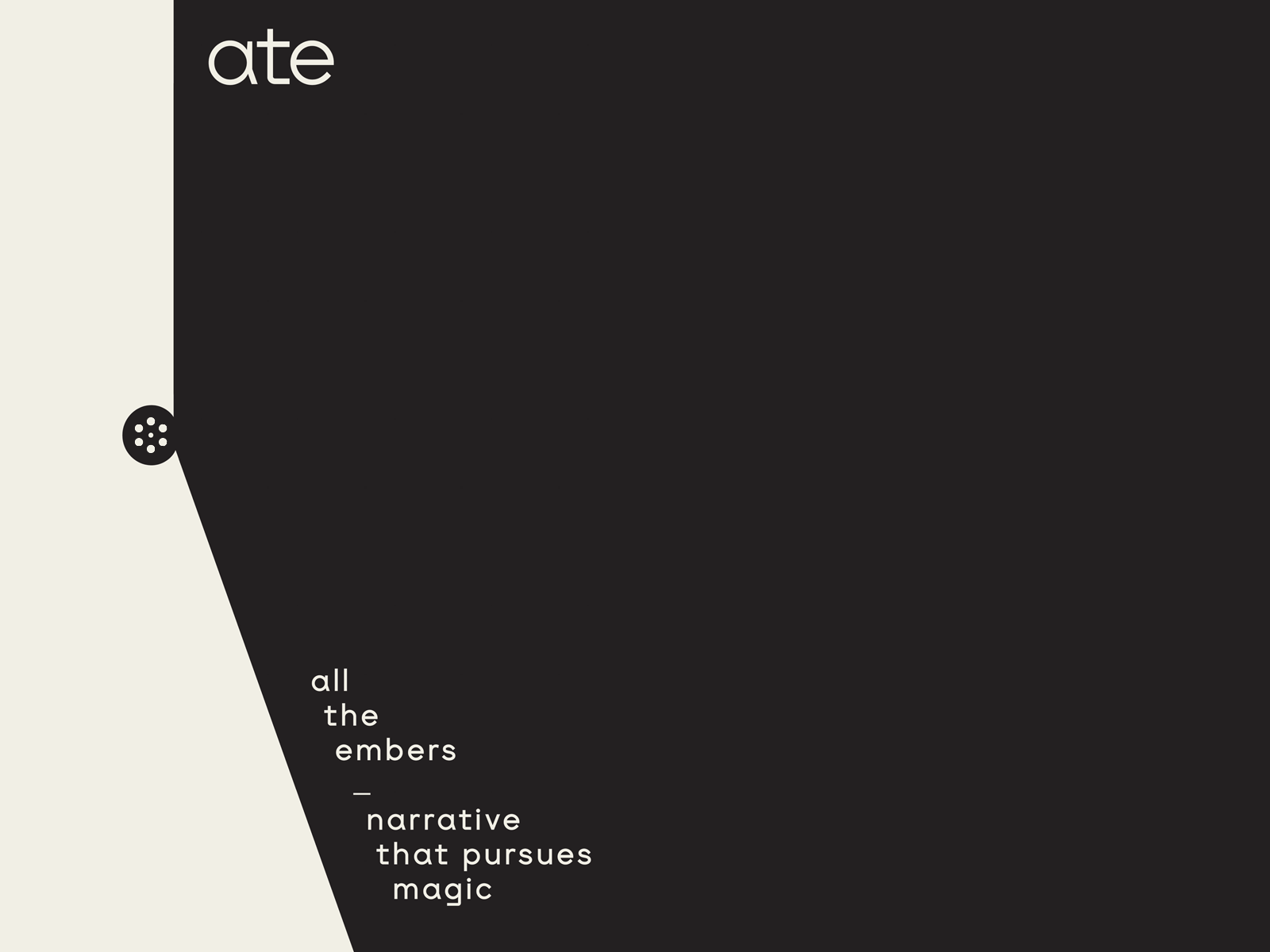 ATE / Reel animation brand branding design film film production films logo mexico movie movie production movie reel reel typography video reel videos