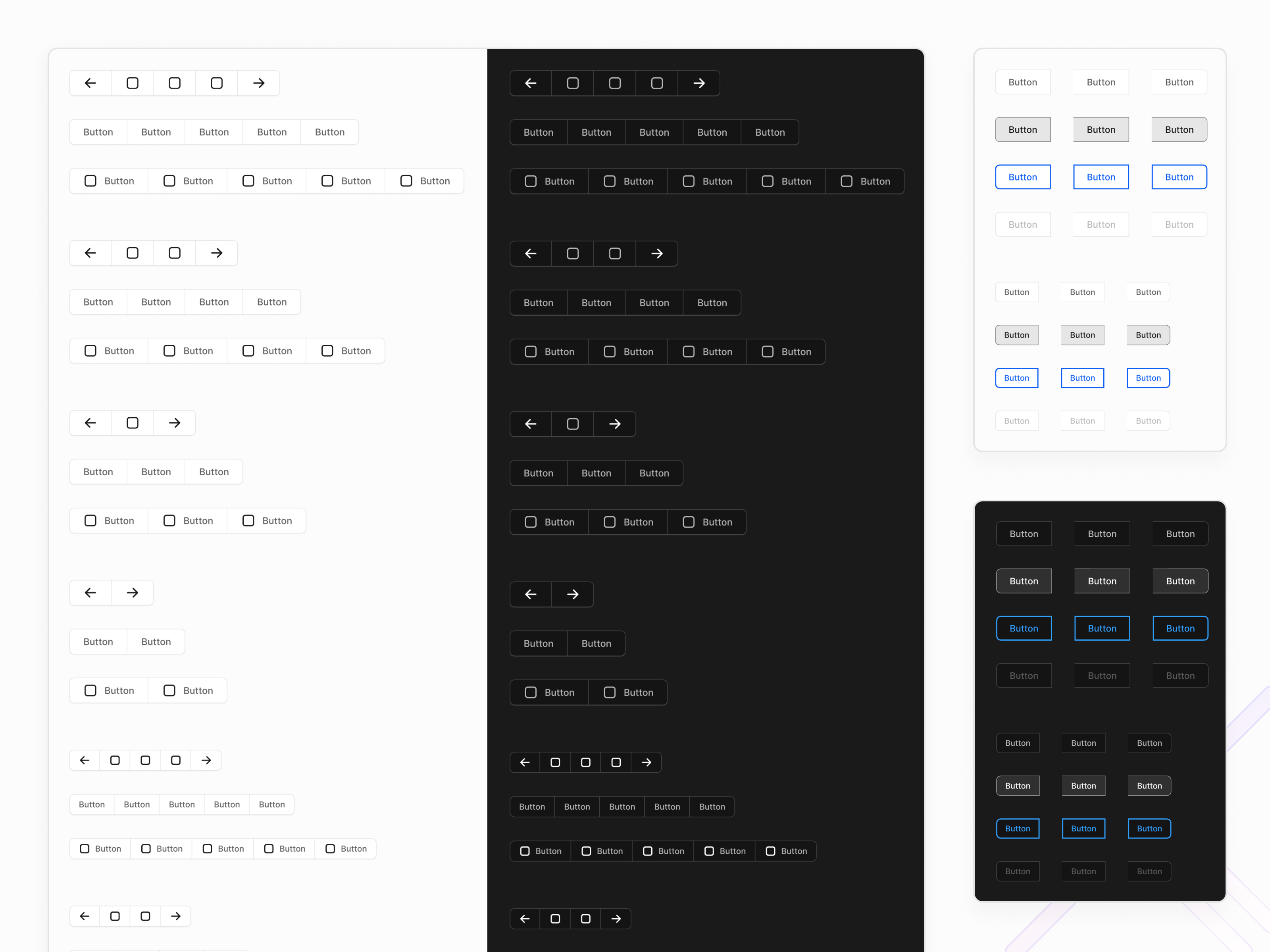 Button group components for Figma — Frames X by Bunin Dmitriy on Dribbble