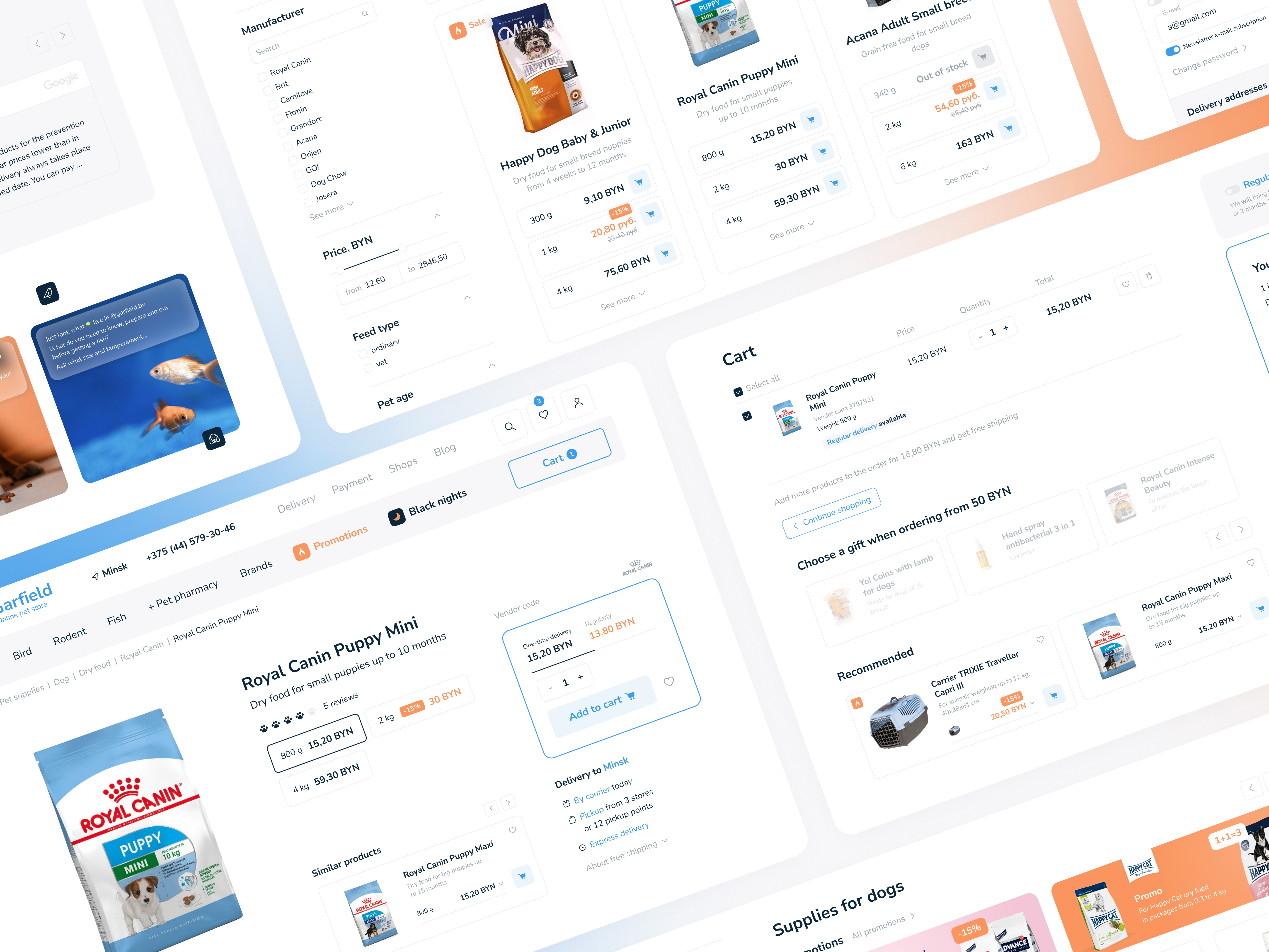 Pet Store | UX/UI design ecommerce eshop pet store ui ux