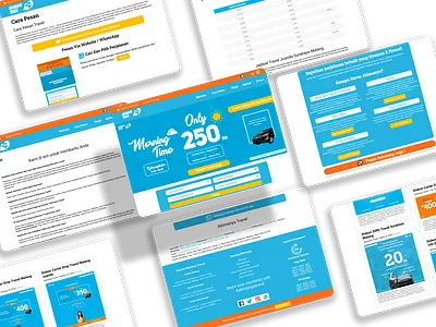 Redesign - Company Profile Abimanyu Travel graphic design ui