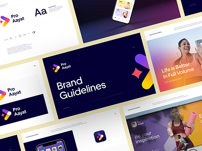 Branding Guideline Presentation brand identity brand sign brandbook branding branding design fitness logo identity logo logotype packaging ronas it workout