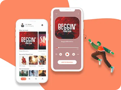 Music app. Challenge #9 3d animation branding dailyui graphic design logo motion graphics ui