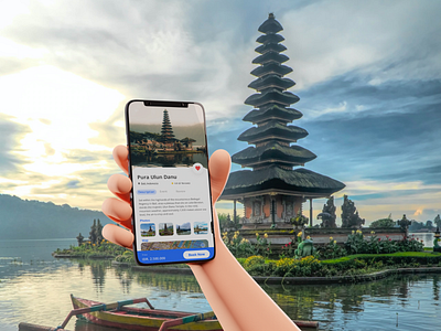 Travel Mobile App with Mockup app design illustration minimal typography ui ux