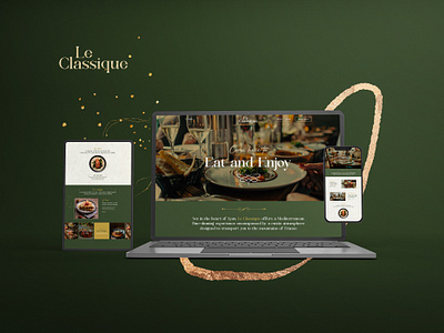 LECLASSIQUE - Restaurant - Website creative website design ecommerce website figma graphic design illustration landing page logo restaurant restaurant design restaurant landing page restaurant logo restaurant web design restaurant website restaurant website design restaurant websites shopify ui ux website