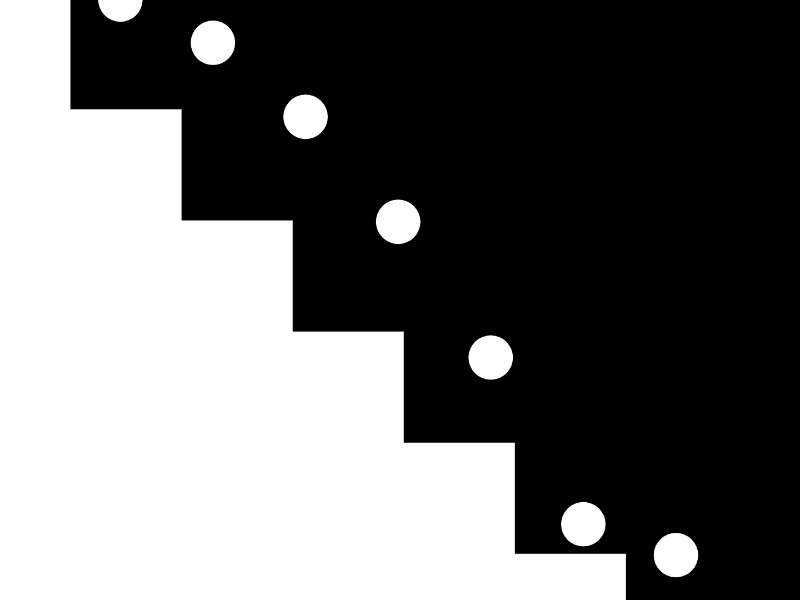 Bounce Down ⚪ animation generative javascript loop tinycode