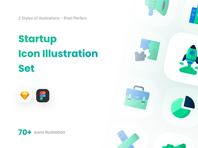Startup Icon Illustration - Full Preview agile blue business icon company design flat icon green icon icon design icon illustration illustration logo modern sprint startup startup icon team team illustration teamwork