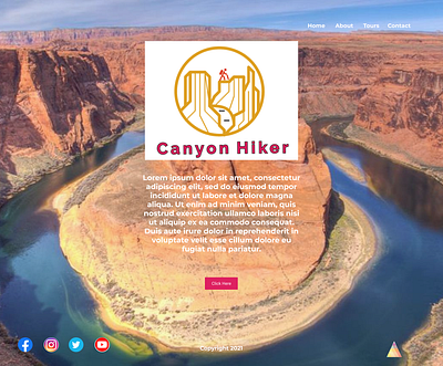 Canyon Hikers design figma prototyping ui ux website design