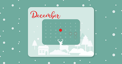 #DailyUI 038 2021 2021 calendar app calendar calendar 2021 calendar idea christmas daily ui daily ui 038 december design figma graphic design illustration ui ux