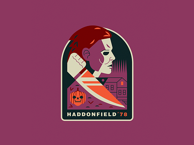 Haddonfield´78 80s art badge design design halloween horror horror movies illustration john carpenter michael myers retro sticker vector