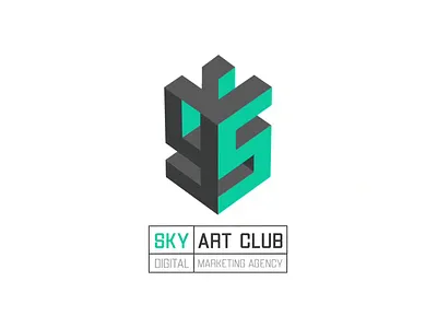 Sky Art Club - Logo Animation aftereffects animation branding logo logo animation logo reveal motion motion graphics vector