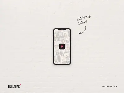 Hollabak - Coming Soon app branding design hair hairstyle logo vector