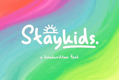 Stay Kids - Handwritten Font bold book branding casual child comic dingbats doodle font food halloween handwritten handwritting kids logo magazine quotable quotes