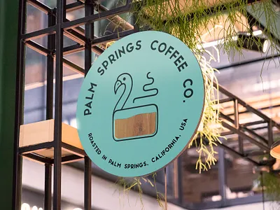 Palm Springs Coffee Co branding dailyui dailyux design illustration logo ui uidesign uxdesign vector