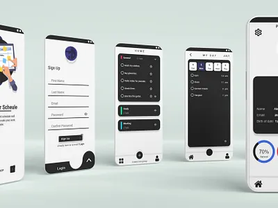 Simple and Unique To do list UI/UX design. animation art branding clean design graphic design illustration illustrator ui ux web website