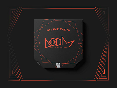 Doom Pizza - Brand Identity 666 branding devil doom food graphic design logo packaging pizza