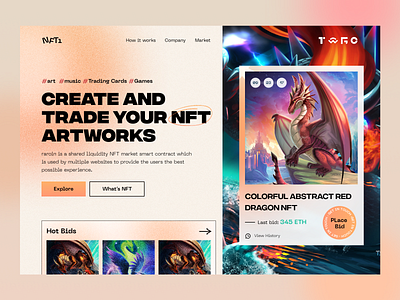 NFTi 4 - Artwork Marketplace crypto design nft nft crypto nft design nft landing nft marketplace nft ui ui ui nft uidesign ux