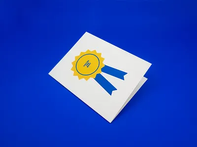 You're the Best Greeting Card award best greeting card illustration pattern ribbon stationery vector