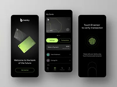 Banky - Banking Mobile App app design application design bank bank app banking app finance finance app financial financial app fintech fintech app ios app ios app design mobile app mobile app design mobile screens money transfer app transactions ui design ux design