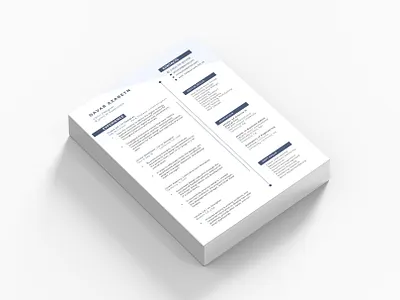 Resume / CV ai clean cv creative elegant resume modern portfolio ps resume word