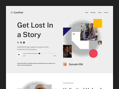 CastPod Landing Page live