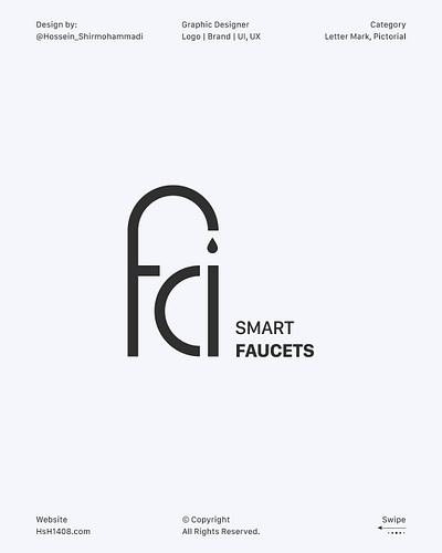 fci + Faucet Logo logoconcepts