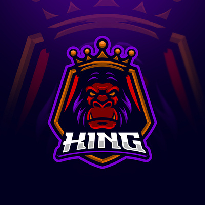 King branding design esport freelance game graphic design illustration illustrator logo logogame logosport mascot vector vector art