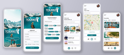 TouristI Mobile UI Design mobile ui design ui ui design