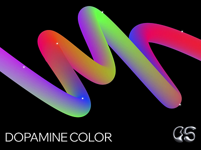 Dopamine Colors animation cards colors design dots editor x gradient graphic design hover interactive motion graphics spline web design