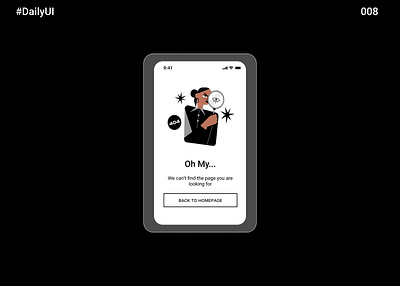 Daily UI #008 - 404 Page app dailyui dailyui008 dailyuichallenge design figmadesign ui