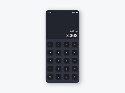 Calculator | Daily UI #004 app calculator calculator minimalist calculator ui clean interface clean ui cleanest ui daily ui daily ui 004 daily ui 04 dailyui design experience user interface clean minimalist design minimalist ui modern ui mordern ui ui ux