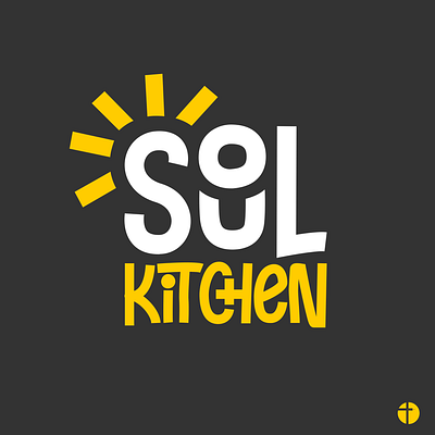 Soul Kitchen design flat kitchen logo logotype sun vector