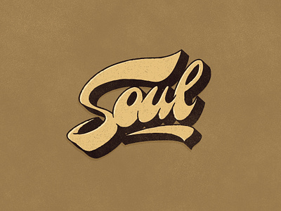 Soul band custom dribbble handmade lettering music soul type typeface typography