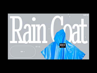 Raincoat Concept design desktop fashion grid identity layout typography ui ux web website