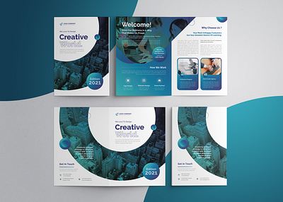 CREATIVE WORLD adobe illustrator adobe photoshop annual report bifold branding brochure business catalog company profile corporate creative graphic design magazine modern print professional