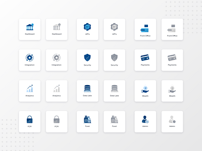 Banking Application Icons Pack Design application icons bank icons banking app banking icons branding fill icons iconography icons icons design icons pack style icons ui design